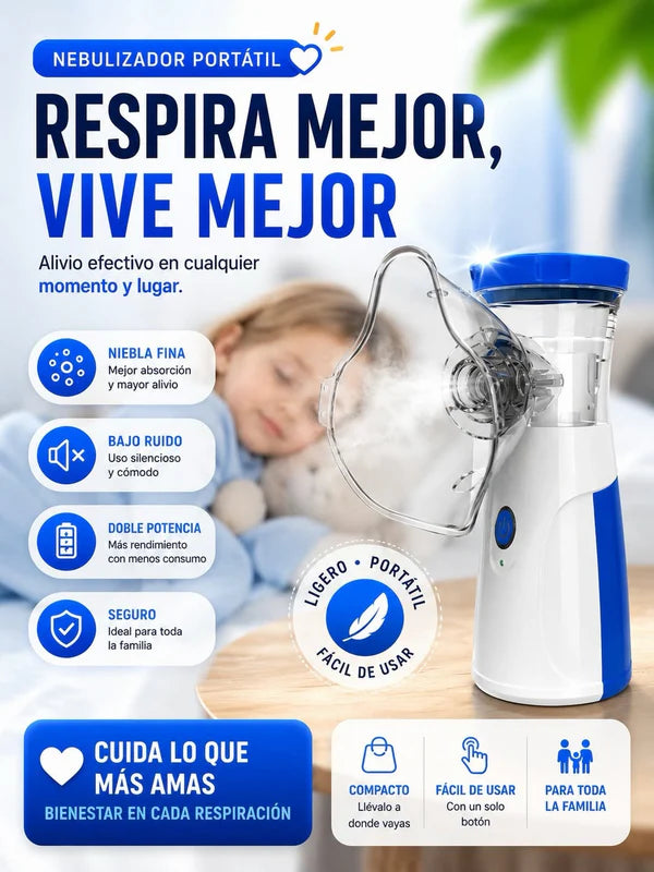RespiraFácil Nebulizador Portátil Salud Diario