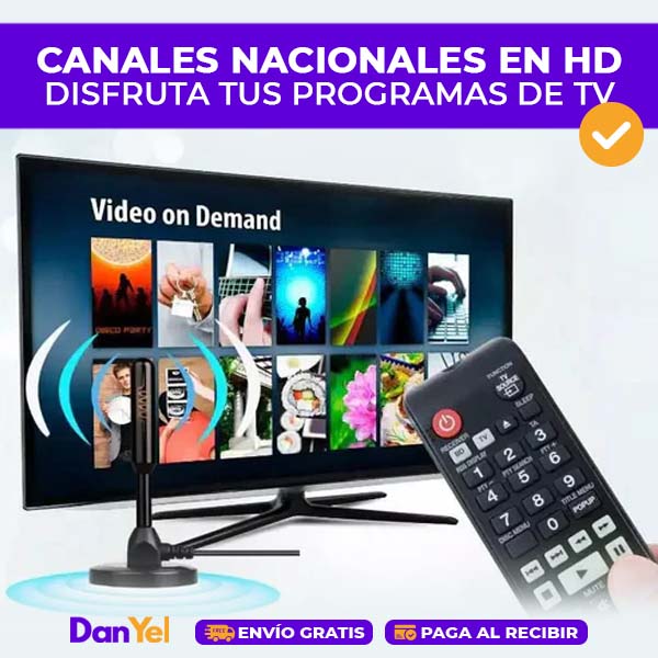 Antena UltraHD Señal Clara Hogar