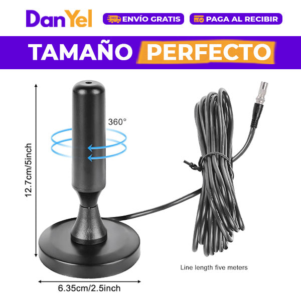 Antena UltraHD Señal Clara Hogar