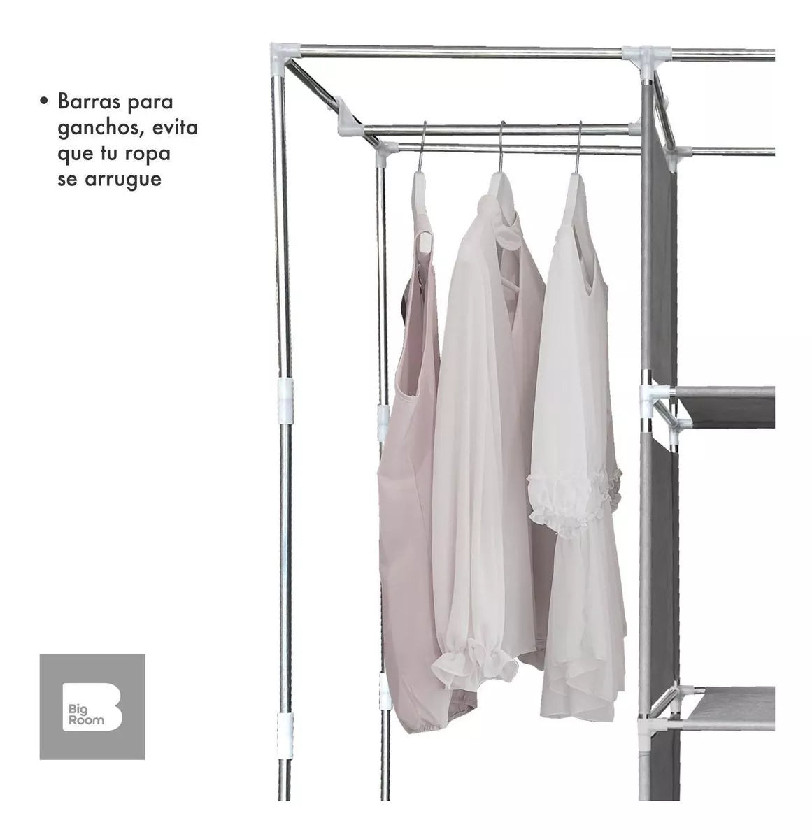 Closet Portátil de 3 Compartimientos